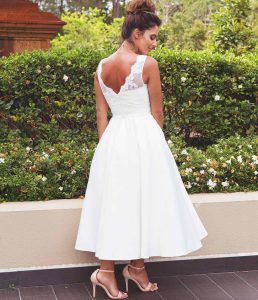 Tea Length Wedding dresses by Lilly Bridal